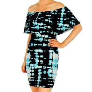 COPY - Tie Dye Print Off the Shoulder Mini Dress... PRETTY!